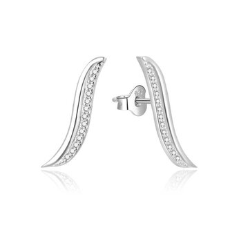 Elegantní podélné náušnice ze stříbra AGUP1790L Beneto