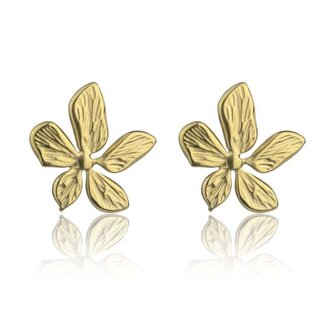 Originální pozlacené náušnice Kytičky April EWE24008G Emily Westwood