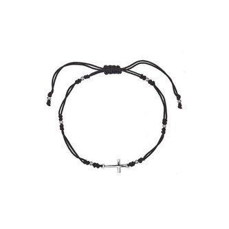 Černý kabala náramek s křížkem 13023.3 black Evolution Group