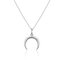 Něžný stříbrný náhrdelník s půlměsícem AGS650/47 (řetízek, přívěsek) Beneto