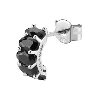 Stříbrná single náušnice Fancy Mystery Black FMB08 Brosway
