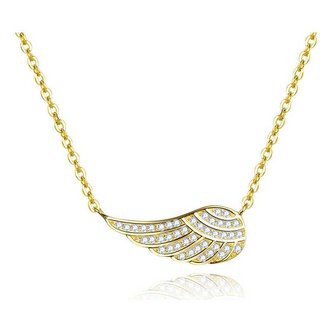 Pozlacený náhrdelník s křídlem AGS298/47-GOLD Beneto