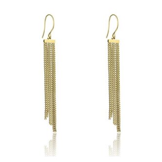 Dlouhé pozlacené náušnice Vivienne EWE23087G Emily Westwood