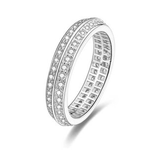 Stříbrný prsten s krystaly AGG203 Beneto / Obvod: 56 mm - 56 mm