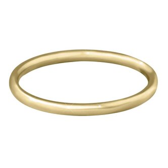 Pozlacený minimalistický prsten z oceli Gold Troli / Obvod: 60 mm - 60 mm