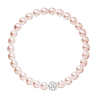 Romantický perličkový náramek s krystaly Preciosa 33115.3 Evolution Group
