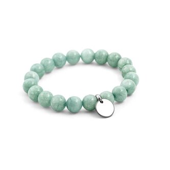 Korálkový náramek ze zeleného jadeitu MINK32/17 Agato