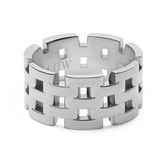 Designový ocelový prsten 5-Link DW0040103 Daniel Wellington / Obvod: 58 mm - 58 mm