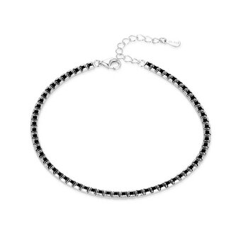 Stylový tenisový náramek ze stříbra AGB777/21-BK Agato