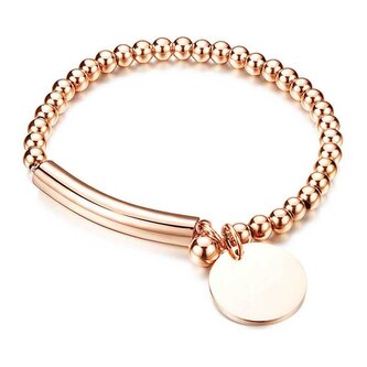Stylový bronzový náramek KBS-451-RG Troli