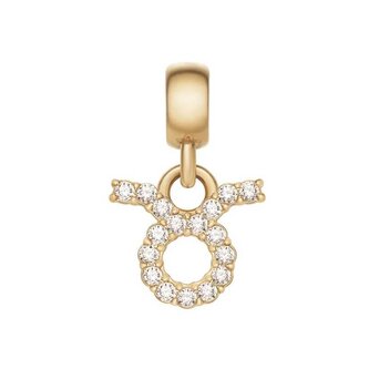 Pozlacený přívěsek s krystaly Býk Crystal Zodiac DW00400756 Daniel Wellington