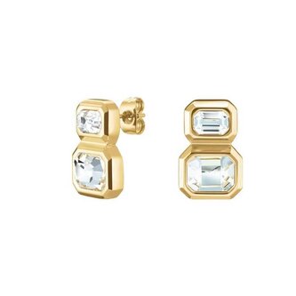 Okouzlující pozlacené náušnice s krystaly Iconic JEODG-J1128 Rosefield