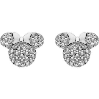 Stříbrné náušnice pecky Minnie Mouse se zirkony ES00049SZWL.CS Disney