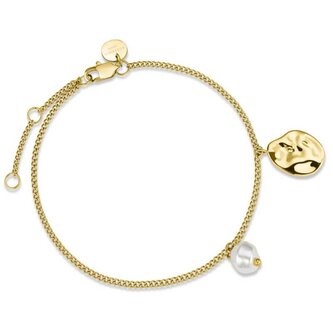 Pozlacený ocelový náramek s přívěsky Toccombo JTBPG-J437 Rosefield