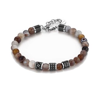 Originální korálkový náramek z achátu Bullet BUL28 Brosway