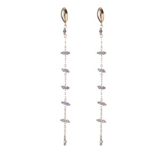 Dlouhé pozlacené náušnice s perletí AL4799.01.061 Alisia