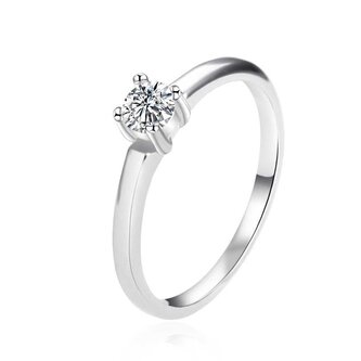 Okouzlující stříbrný prsten se zirkonem AGT-R05W Agato / Obvod: 54 mm - 54 mm