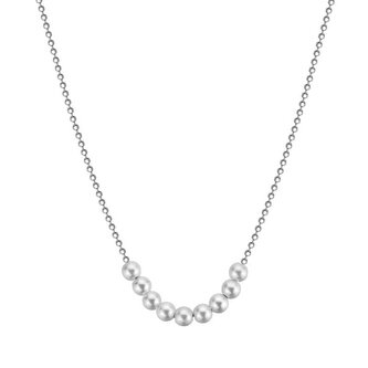 Půvabný stříbrný náhrdelník s perlami Infinite White Fancy FIW136 Brosway