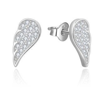 Stříbrné náušnice Andělská křídla AGUP2610 Beneto