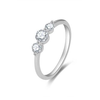 Jemný zásnubní prsten se zirkony AGG466 Beneto / Obvod: 54 mm - 54 mm