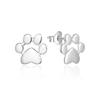 Roztomilé stříbrné náušnice Tlapky AGT-E197P Agato