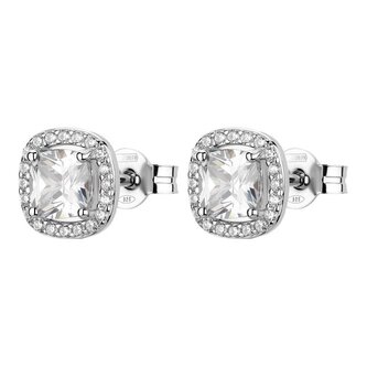 Blyštivé stříbrné náušnice Fancy Infinite White FIW160 Brosway