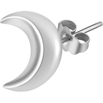 Stříbrná single náušnice Půlměsíc Storie RZO017R Rosato