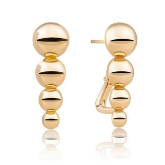 Nadčasové pozlacené náušnice EAG34 Sparkling