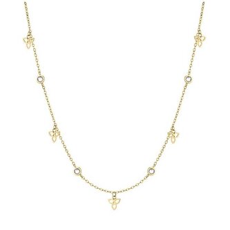 Stylový pozlacený náhrdelník se zirkony TJ-0002-N-45 Tamaris