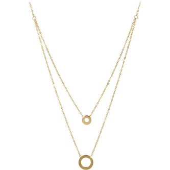 Dvojitý pozlacený náhrdelník Troli