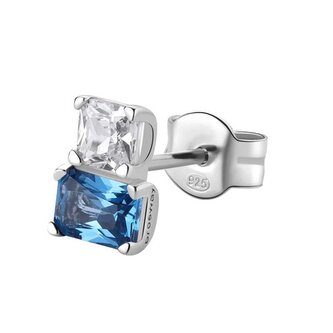 Elegantní stříbrná single náušnice Fancy Freedom Blue FFB06 Brosway