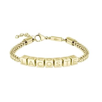 Originální pozlacený náramek pro muže Script 2040522 Lacoste