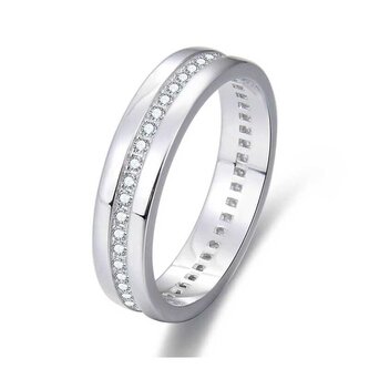 Stříbrný prsten se zirkony AGG330 Beneto / Obvod: 58 mm - 58 mm