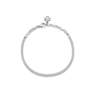 Třpytivý ocelový náramek Desideri luck BEI016 Brosway