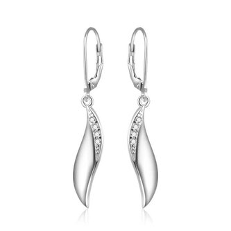 Elegantní stříbrné náušnice AGUC1858 Beneto