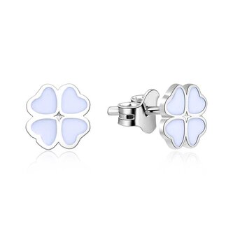 Stříbrné náušnice pro štěstí Čtyřlístky AGUP1594 Beneto