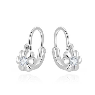 Slušivé dívčí náušnice s čirými zirkony AGUC3335-1 Beneto