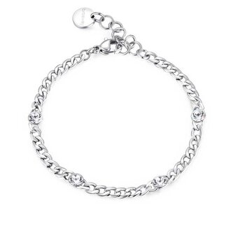 Ocelový náramek s krystaly Symphonia BYM85 Brosway