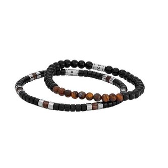 Stylový set pánských korálkových náramků JGFTSET1064 Fossil