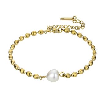 Pozlacený náramek se sladkovodní perlou Stevie EWB23059G Emily Westwood