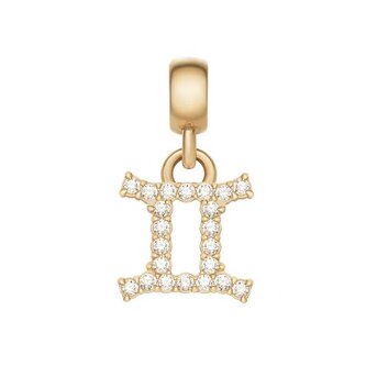 Pozlacený přívěsek s krystaly Blíženci Crystal Zodiac DW00400758 Daniel Wellington