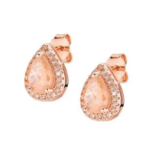 Třpytivé pozlacené náušnice Tear Drop Lady ECRGRCHCHZ Amen