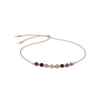 Šňůrkový náramek na nohu s melounovým turmalínem HE30N3RG-LP Agato