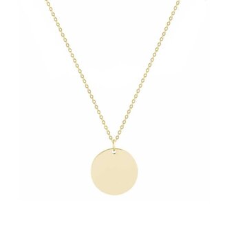 Pozlacený ocelový náhrdelník s kruhovým přívěskem Troli