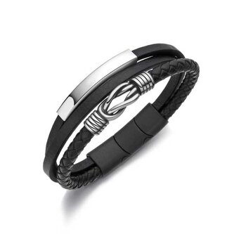 Moderní kožený náramek pro muže B1000833 Diverse