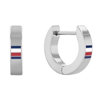 Fashion kruhové náušnice s tricolorou 2790380 Tommy Hilfiger