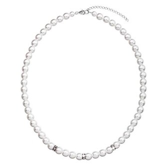 Perlový náhrdelník 32012.1 bílá Evolution Group