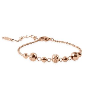 Stylový bronzový náramek s broušenými kuličkami Troli