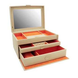 Moderní béžová šperkovnice Boho 20133-1 Friedrich Lederwaren