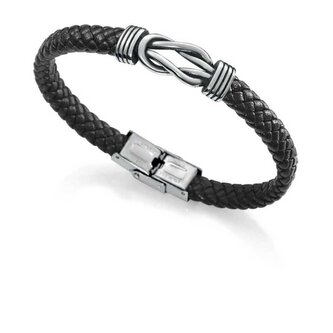 Pánský kožený náramek s ocelovou ozdobou Beat 1304P01010 Viceroy